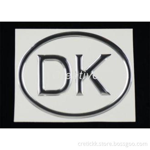 Full Color Printed 3D Domed Labels , 3d Letter Labels Stick
